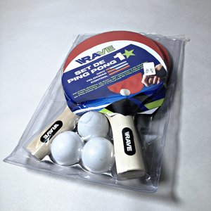 Juego de Paletas de Ping Pong con Pelotas y Cubo Rubik - imagen 3