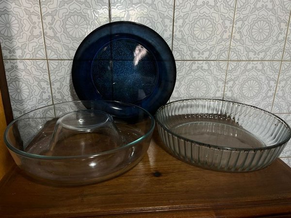 Flanera y fuentes de vidrio para cocina