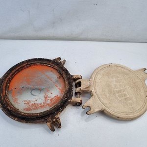 Portilla Ojo de Buey Antigua de Embarcación con Bisagra y Vidrio - imagen 4