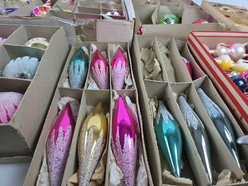 Lotes de adornos de Navidad antiguos y ornamentales - imagen 6