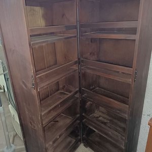 Biblioteca de Madera Maciza Doble Puerta - imagen 7