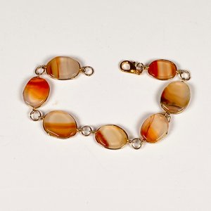 Pulsera de Ágatas y Colgante con Piedras Naturales - imagen 4