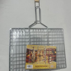 Parrilla Metálica para Asado con Mango de Madera - imagen 2