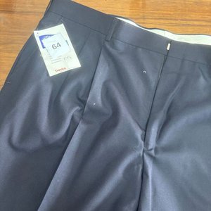 Pantalón de Vestir Azul Marino Talle 54 Marca Trevira - imagen 1