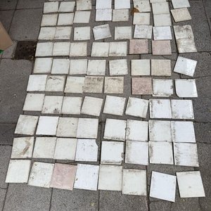 Lote de Azulejos Blancos y Crema 12x12cm - imagen 2