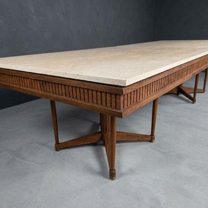 gran mesa estilo ingles320 x 120 x 79 con tapa de marmol de 2 tramos - imagen 3