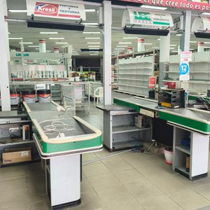 Módulo de 2 Cajas Registradoras Comerciales con Mostrador y Estructura Superior - imagen 2