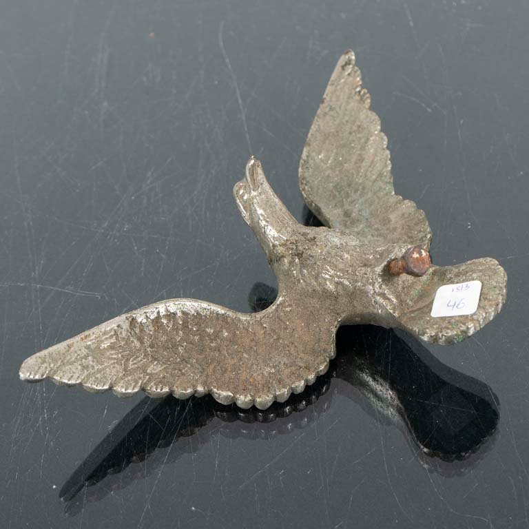 Lote anterior: Figura de metal maciza de ave en vuelo