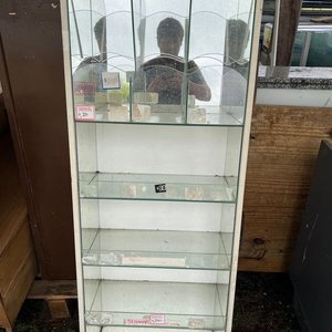 Caramelera Exhibidora de Vidrio y Madera con Espejos - imagen 2