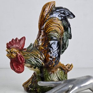 Lote siguiente: Figura de Gallo en Cerámica Decorativa