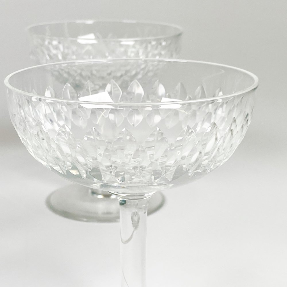 Copas de cristal para champán, talladas y elegantes - imagen 3