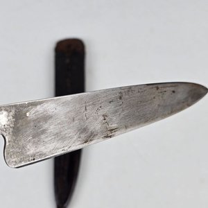 Cuchillo Criollo J.M. Mailhos con Mango de Platería Criolla y Vaina - imagen 4