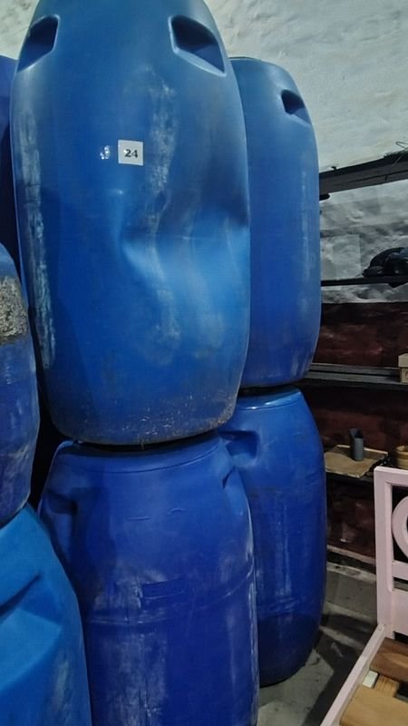 Lote siguiente: Contenedores plásticos azules grandes