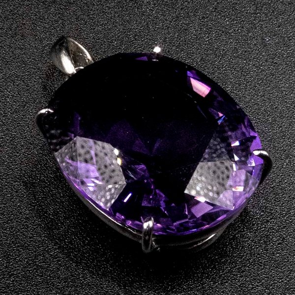Colgante Plata 925 con Amatista Grande - imagen 1