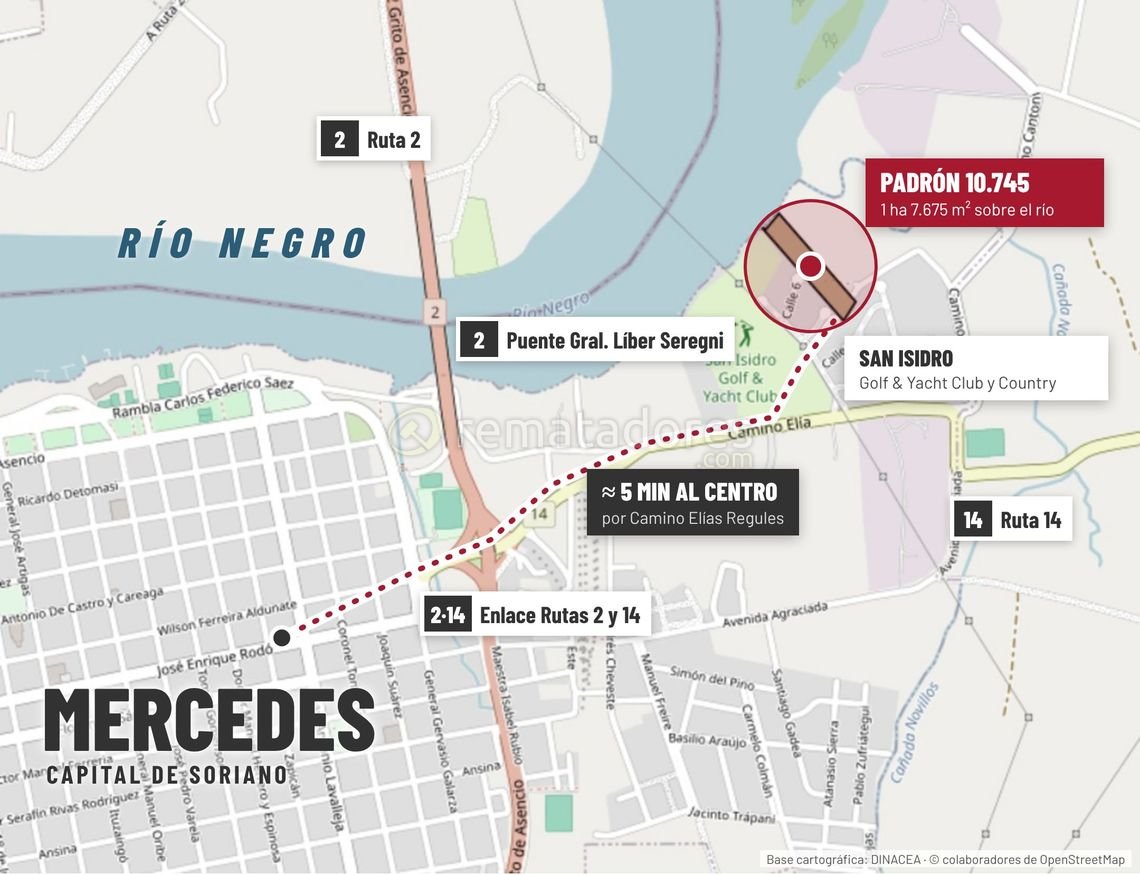 Lote de Terreno en Mercedes, Soriano - 7.675 m²