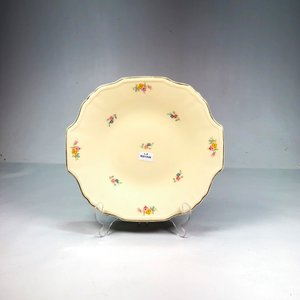 Plato de Porcelana Inglesa Floral con Guarda Dorada - Alfred Meakin - imagen 2
