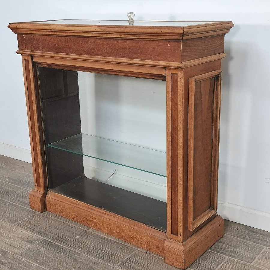Vitrina de madera con tapa abatible de vidrio - imagen 5