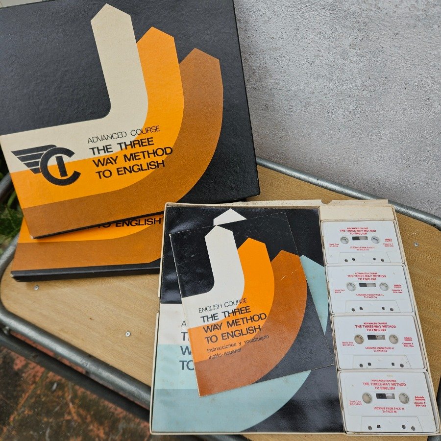 Curso de Inglés Vintage en Cassettes "The Three Way Method"