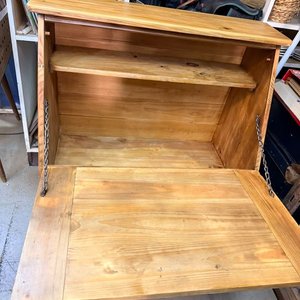 Mueble de Madera Rústico con Puerta Abatible y Cajón - imagen 5