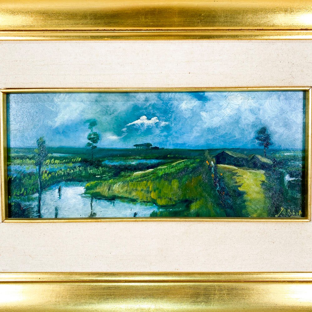 Pintura oleo sobre fibra de campo - imagen 2