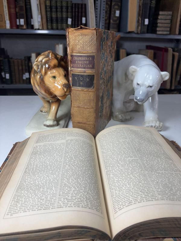 Enciclopedia de Literatura Inglesa en 2 Volúmenes por Robert Chambers 1858 - imagen 3