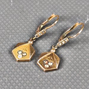 Par de Caravanas y Dije "Virgen de Lourdes" Enchapado FIX con Circonitas - imagen 4
