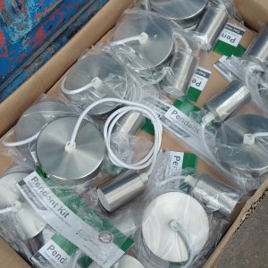 Kit Colgante para Lámpara E27 Metálico Satinado, 50 Unidades - imagen 3