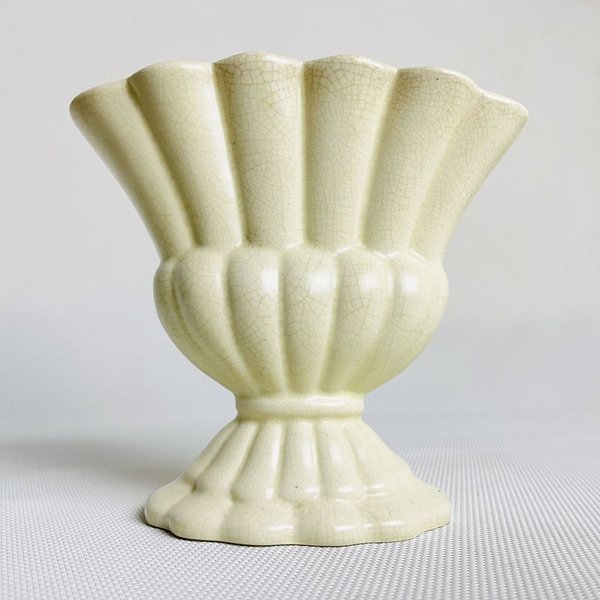 Florero antiguo de loza inglesa sellado - Un hermoso florero de cerámica - imagen 1
