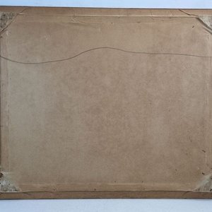 Pintura "Puerto con Grúas" de Hugo Nantes, Acrílico sobre Cartón, 82x68cm - imagen 5