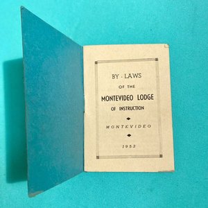 Estatutos Masonería Logia de Instrucción Montevideo 1953 - imagen 3