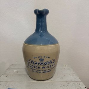 Porrón de Gres Azul y Beige "Claymore Scotch Whisky" - imagen 4