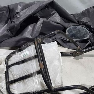 Parrilla de Moto Dakar, Espejos y Funda Protectora - imagen 3