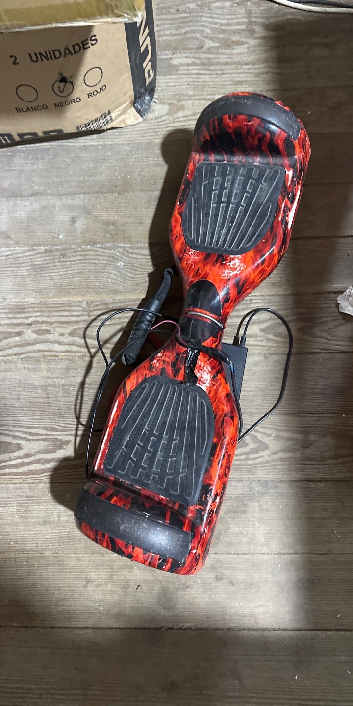 Patineta Eléctrica Hoverboard Roja y Negra