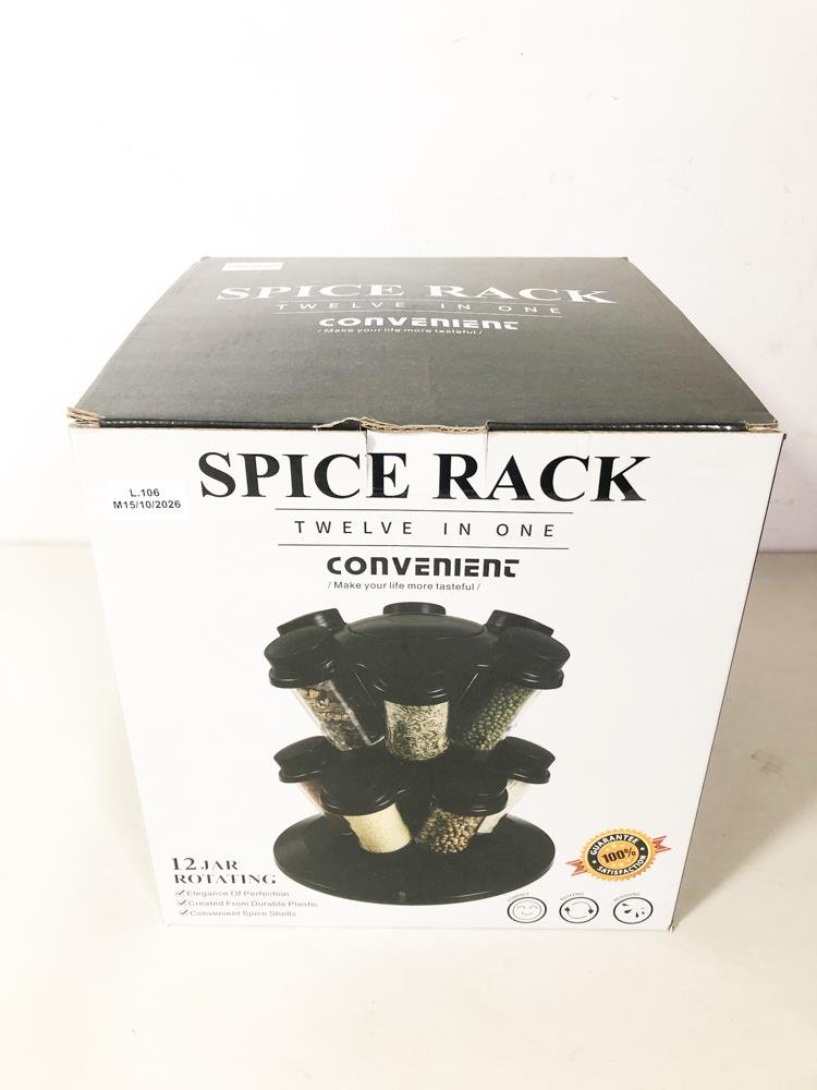 Especiero Giratorio con 12 Frascos "Convenient"