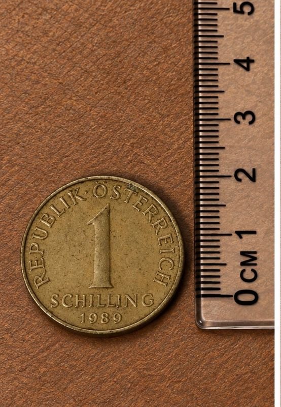 Moneda de 1 Schilling de Austria, año 1989