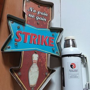 Letrero Luminoso "Strike" "No Pain No Gain" con Termo - imagen 2