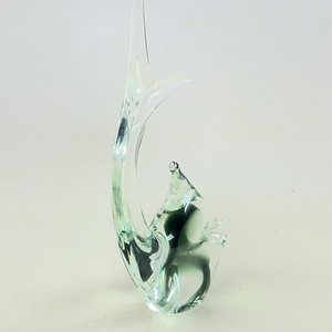 Figura de Cristal Murano Hialino Estilo Pez - imagen 3