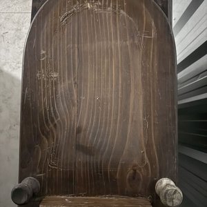 Repisa Antigua de Madera para Colgar con Soporte para Llaves - imagen 2