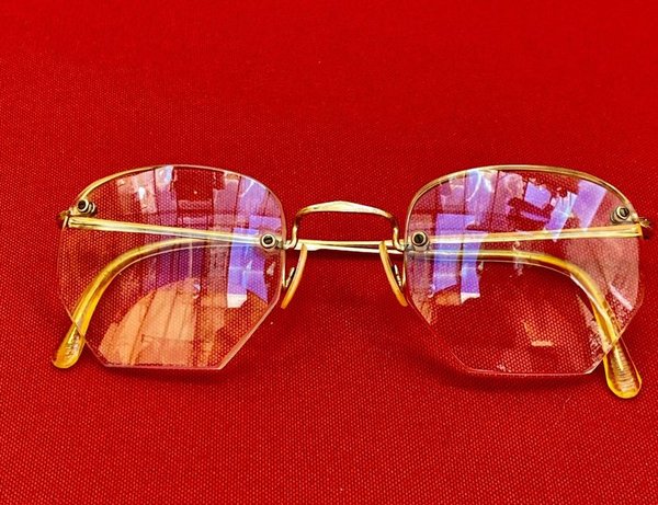 Antiguos lentes enchapados en oro de excelente estado - imagen 1
