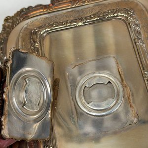 Par de Bandejas de Plata con Tapa y Asa - imagen 8