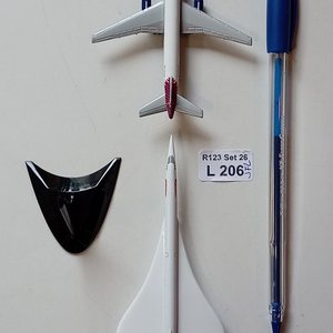 Lote de 2 Aviones a Escala Herpa: Concorde y Boeing 757-200 British Airways - imagen 5