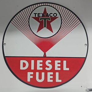 Lote siguiente: Chapa Esmaltada Texaco Diesel Fuel