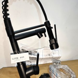 Grifería Monocomando Negra para Cocina con Cabezal Telescópico - imagen 5