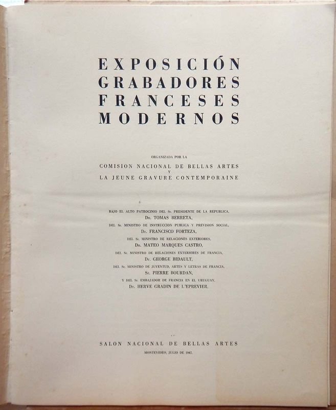 Carpeta de Exposición de Grabadores Franceses Modernos - imagen 2
