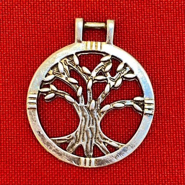 Colgante de árbol de la vida en plata - imagen 1