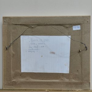 Pintura "Pueblito con Iglesia" de Liny Aneff, Acrílico sobre Fibra con Marco de Madera - imagen 8