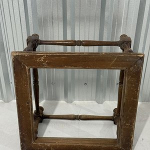 Estructura de Mesa Antigua de Madera Maciza para Restaurar - imagen 5