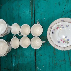 Juego de Té y Café Inglés Staffordshire Myott Sellado - imagen 2