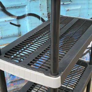 Estantería Rimax Plástica Negra de 5 Niveles Ventilada - imagen 3