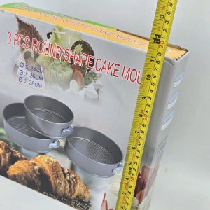 Set de 3 Torteras Redondas Desmontables para Repostería - imagen 3